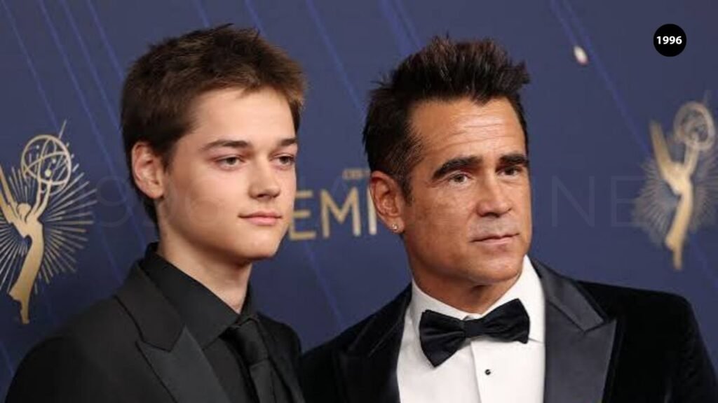 Colin Farrell with son
