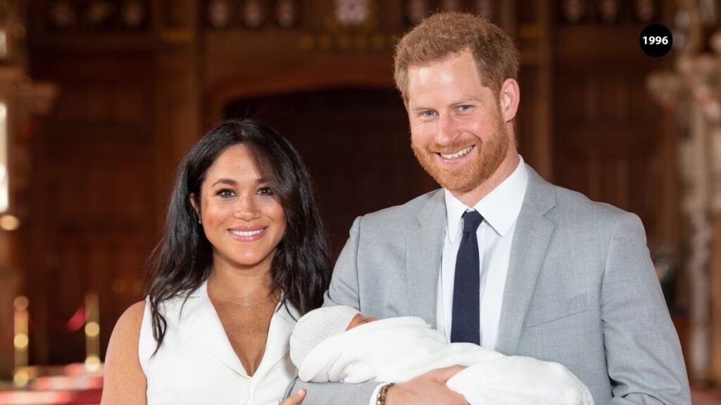 Prince Harry with Archie Harrison Mountbatten-Windsor