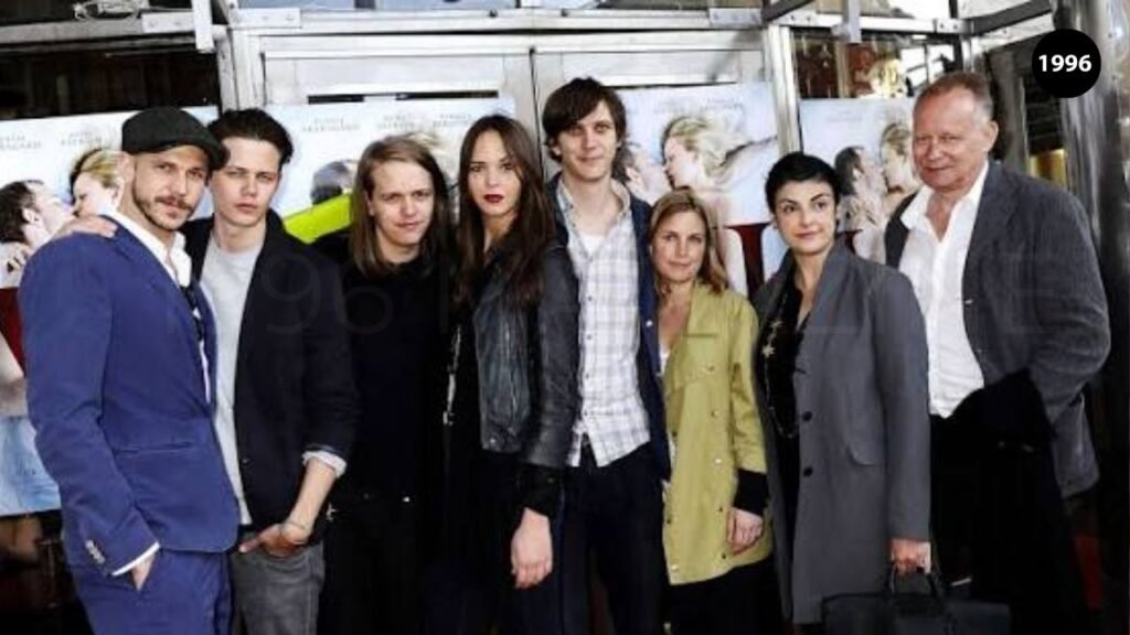 Stellan Skarsg&aring;rd with his Children